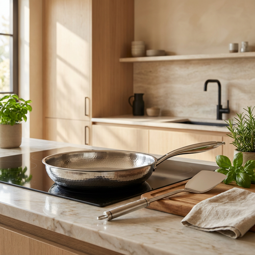 Titanium Hammered Pan + FREE LID