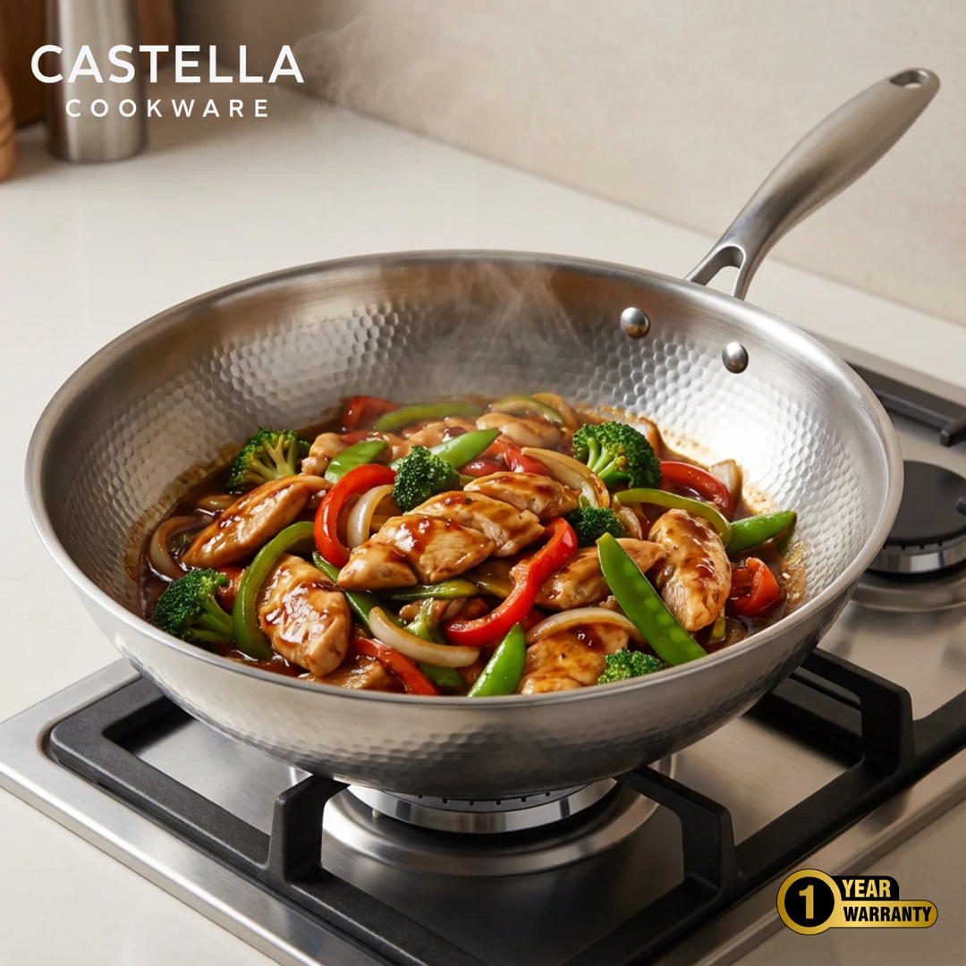 Pure Titanium 4 Pans + Utensils Set + FREE LIDS