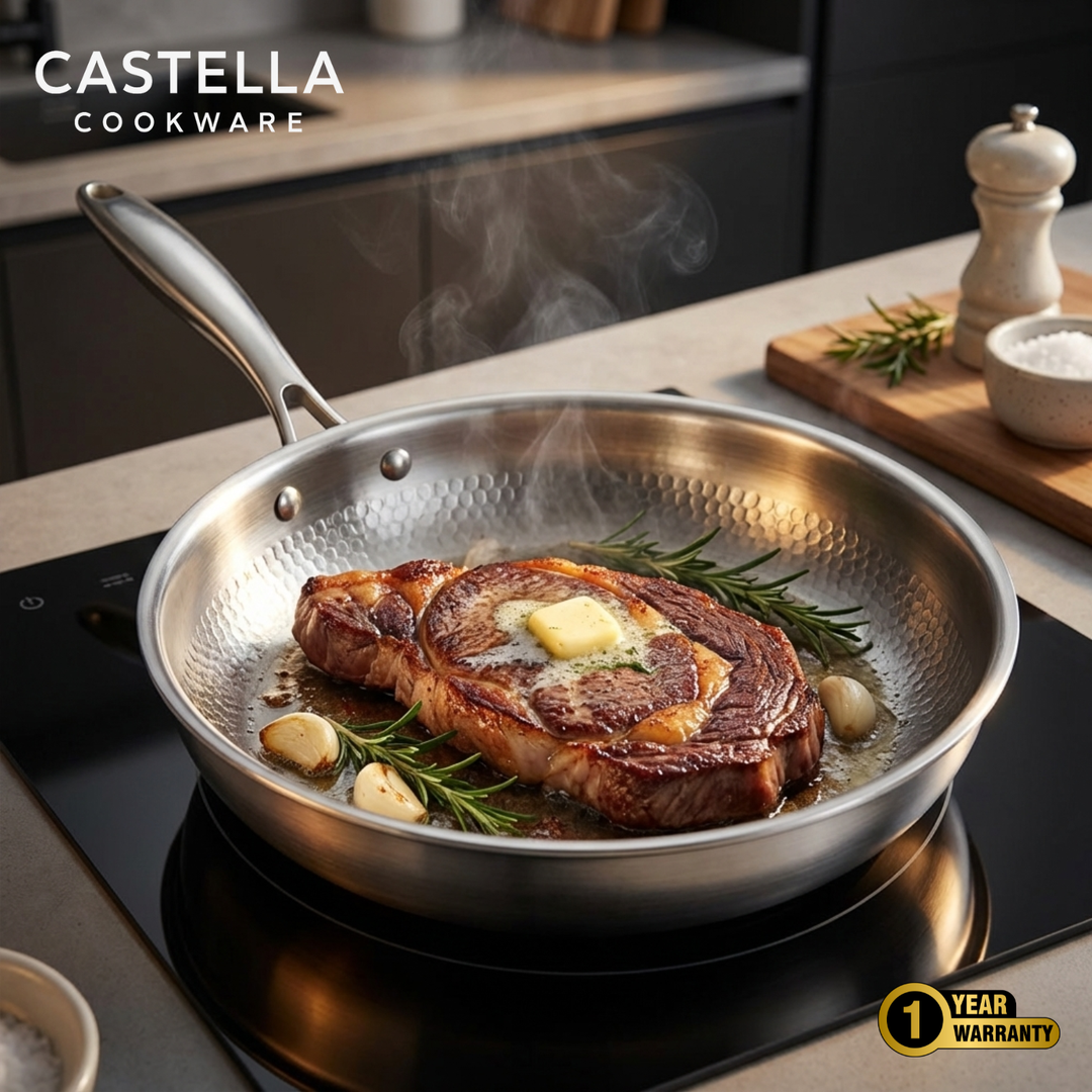 Titanium Hammered Pan + FREE LID