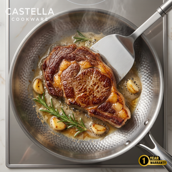 Pure Titanium 4 Pans + Utensils Set + FREE LIDS