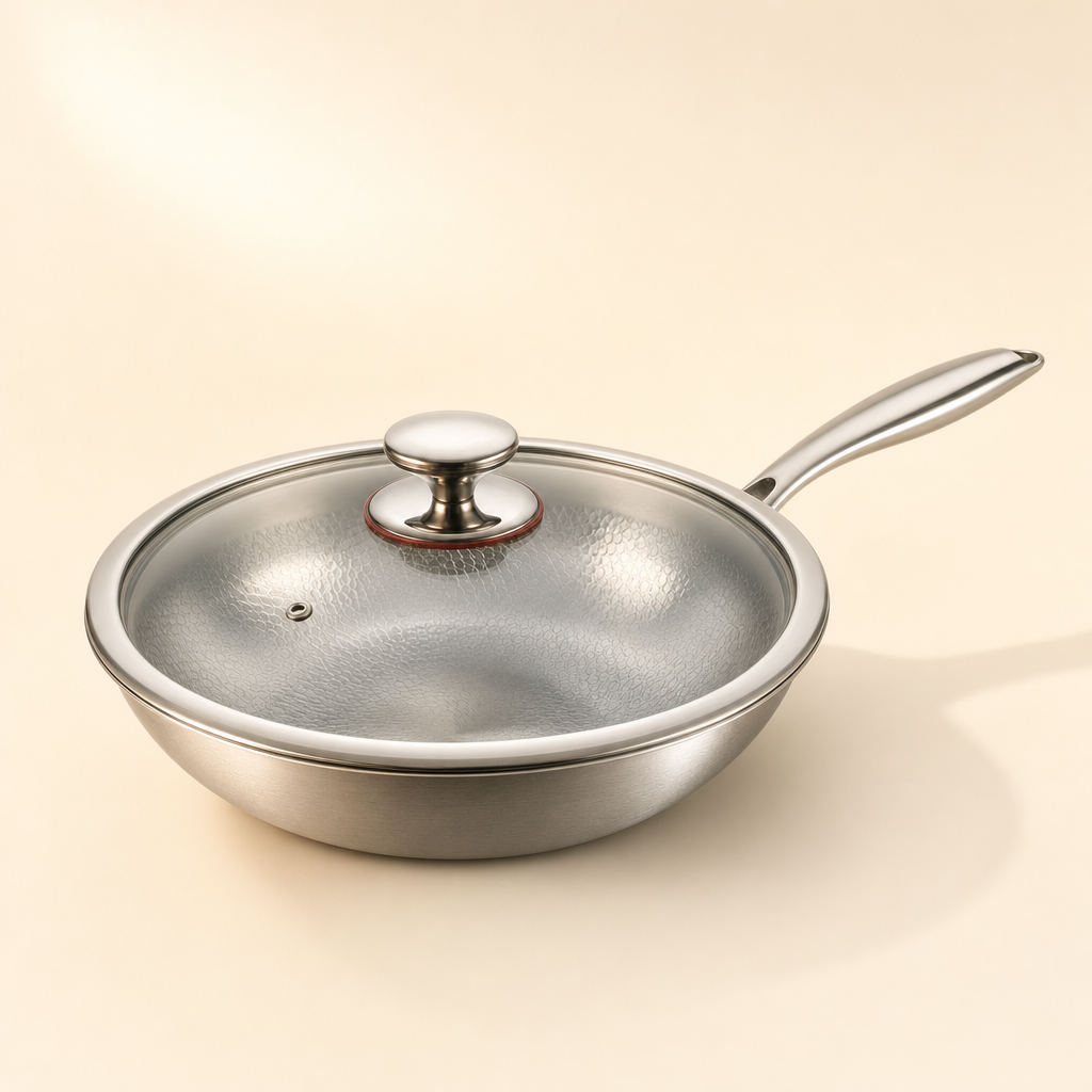Titanium Wok Duo Utensils Set + Free Lids